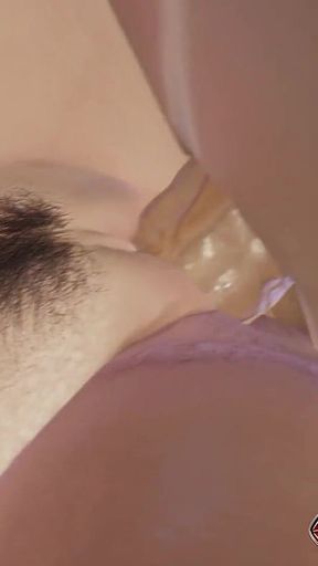 Nakai's Bikini Pool Party Gangbang - Hentai Double Blowjob Service for Two Big Cocks, Cowgirl Double Penetration, and Missionary