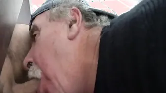 Amateur guys suck cock at gloryholes and understall until they swallow cum