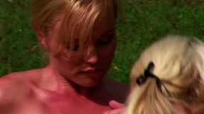 silvia saint and caylian curtis anal lesbian toy play outdoors