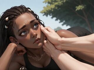 Sunlit Beach Fellatio Crave with the Hottest Filthy Black, Very 1st Time XXX, Breathtaking Black Queen!