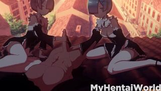 Re:zero Ram Cartoon Animation Compilation