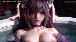 A Beautiful Woman with Long Classical Purple Hair, Giving You a Fairyland-like Experience, 3-way Sex, Episode Two Ai-generated