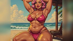 Tanned Beach Babes Ai Art