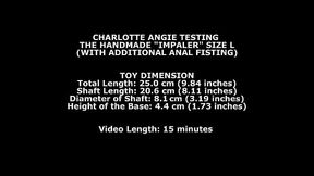 Charlotte Angie Testing The Handmade Impaler Size L (With Additional Anal Fisting) TWT135