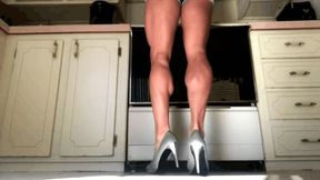 Running Shorts and High Heels Kitchen Reach