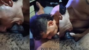 preto com a piroca grande e grossa me sufocou na mamada ate me dar leite na boca