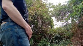 Soft cock in secret garden cum flowing