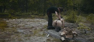 Bdsm Humilation Slave Training - Shock Collar Carrying Wood Exercises Sucking Dick While Pissing