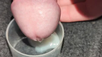 Edging Multiple Thick Cum Loads Into a Bowl and Swallowing