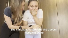 Two Lesbians Have Sex in the Car