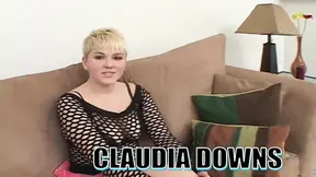 Claudia's pussy is about to be blown by a huge black cock