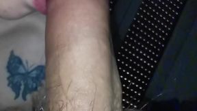 Focus on my tongue as he guides you through a passionate blowjob POV