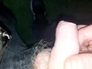 My little dick exposed on mate's balcony