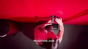 Fucking multiple guys at the gloryhole with no condom