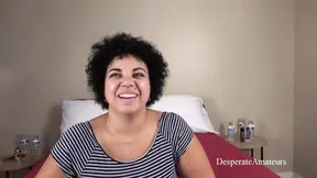 Desperate amateur couple gets their pussies pounded hard