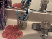 Shower time with Papi