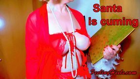 Santa is cuming to town! - starring Sandy Heely - Episode 2 - Part 1 - High Heels Toe Wiggling Dirty Talk - FHD