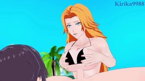 Blowing my mind, Rangiku's insatiable beach bonnie gets rocked by me.