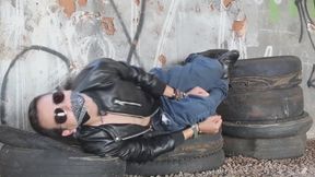 The motorcycle club welcomes the new boy