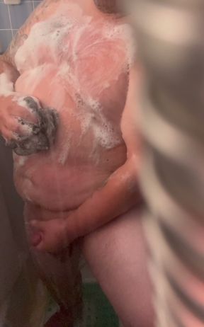 Soapy shower jerking