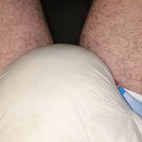 Diaper boy makes diaper full