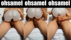 penetro a un globo anal lleno de semen