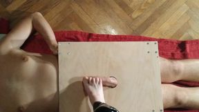 Domina pov cock stomping bare feet & cock slapping her slave pt 1 HD