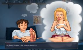 Summertime Saga masturbation cheerleader