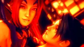 Momiji Faces Lustful Demon in Wild 3D Hentai Clash