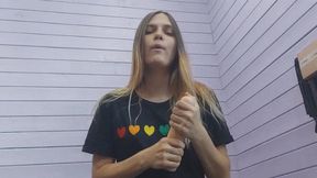 Crushing of a dildo