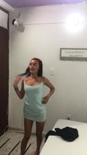 What dress do I go out with tonight, blue or black, what do you think?