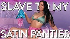Making Boyfriend My Satin Panty Slave