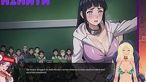 Car Toon - Hinata Of The Academy. She Unzips Her And Exposes Her Breasts. Shinobi Secrets 14