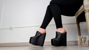 (549) Shoe Collection: Wedge Platform Clogs - Dame Olga (1080p, MP4)