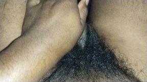 Rubbing the penis and making it red