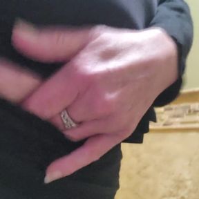Clit Masturbation Orgasm at Work Dripping Wet Pussy