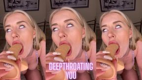 Deepthroating you POV