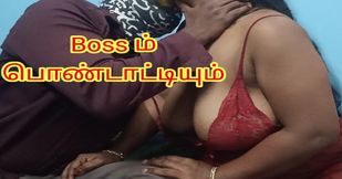 House wife sex with her husband boss to save his job - full tamil audio with real moaning