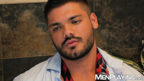 ”Nicolas Brooks bends over to have his butt assfucking drilled by Xavi Duran”