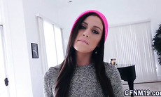 Cfnm teen eats dick cream