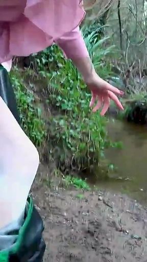 Secretary's White Tights Drenched in Waders Gone Wrong