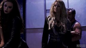 ”Three amazing hotties in triple trouble action having a fuck-fest”