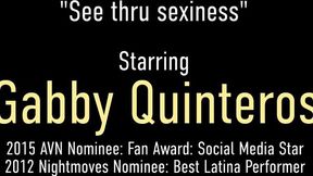 Lascivious Gabby Quinteros and Gabby at masturbation clip