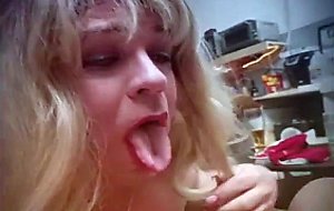 Sucking master tonys throbbing intense cock and eating his creamy load