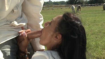 Farm Girl Takes A Dick Up The Butt
