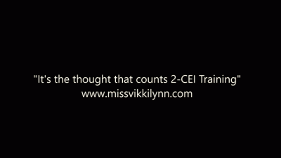 It's the thought that counts 2-CEI Training with MistressVictoria (CUM EATING)
