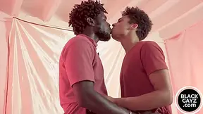 Black Hunk Spits Inside Teen 18+ Mouth And Fucks Him Raw