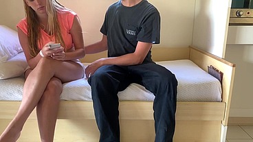 Horny stepbro wants his stepsister tight pussy