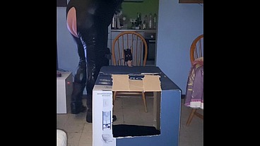 Analzebutt sissy surprise in a box