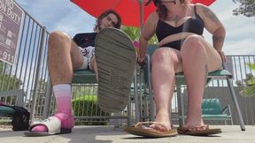 Poolside Foot Slave Humiliation